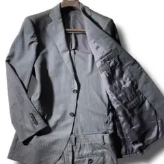 ✨️美品✨️ D'URBAN ダーバン スーツ 2ピース ストライプ シルク混合