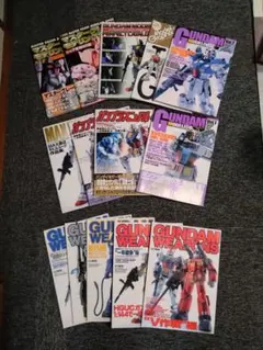 ガンプラ作例　ガンダムウェポンズ　モデリングガイド等14冊セット