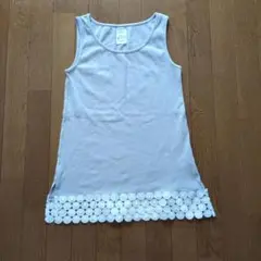 エコロコ　裾レースタンクトップ