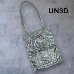 UN3D.　オリガミトートバッグ　シルバー