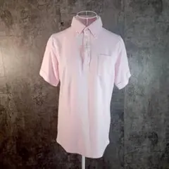 ✨UNIQLO✨ユニクロ♡半袖ポロシャツ♡ピンク♡シンプル♡着回し抜群(M)