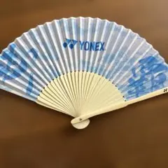 YONEX 扇子 青色　制覇