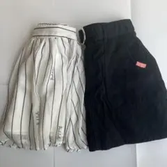 ピンクラテ　スカート　２着セット　XS 150 ショートパンツタイプ