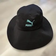 PUMA ロゴ　バケットハット 黒 未使用タグ付き　XS