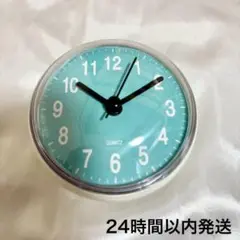 【セール中】バスクロック 浴室 吸盤 時計 バスルーム デジタル時計 ブルー入浴