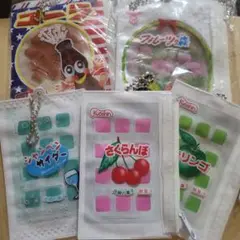 共親製菓　さくらんぼ　ポーチ　ガチャ　５種セット