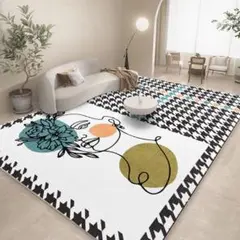 カーペット160x230cm ラグマット北欧 ラグ 洗える 抗菌防臭 #a26