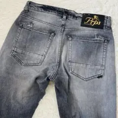 極美品✨Prps　ストレートデニム30 ロゴボタン　グレー