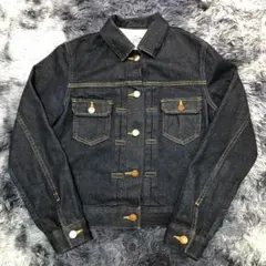 無印良品【M】デニムジャケット gジャン 2nd ストレッチ 濃紺