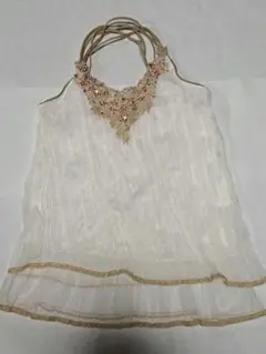 ビーズ刺繍 キャミソール