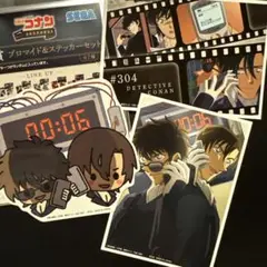 名探偵コナンセガラッキーくじ J賞 ブロマイド&ステッカーセット 萩原 松田
