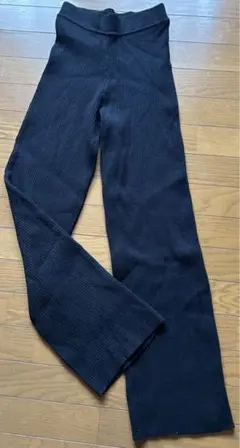 クラネ リブニット ウールパンツ