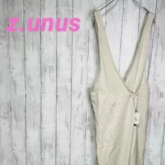 新品 訳あり ジーユニウス z.unus Vネック オールインワン ベージュ F