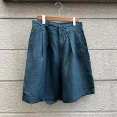 USED USA古着 ラミーレーヨン ワイドショーツ リネン vintage