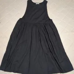 極美品!!soulberry ノースリーブワンピース 黒 LLスミクロ