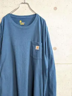 Carhartt ロンT 2XL TALL ストリームブルー