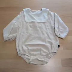 tête à tête クリーム色ロンパース 80