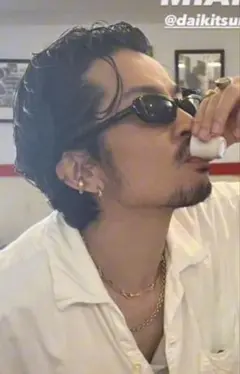 常田大希着用 サングラス サンローラン風 メンズ