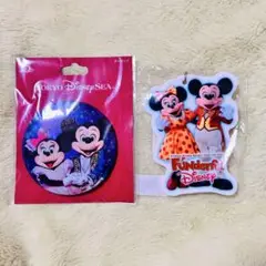 ディズニー　TDR 実写　ミキミニ　缶バッジ、アクキー まとめ売り