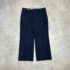 90s ビンテージスラックス yzip アルミジップ ネイビー