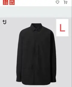 【美品】UNIQLO+J・メンズ・スーピマコットンオーバーサイズシャツ・Ｌサイズ