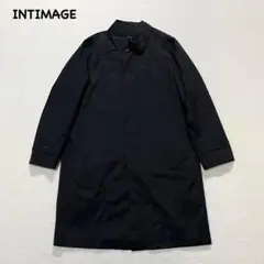 t1401 【インティメージ】　ステンカラーコート　ライナー付き　ロング