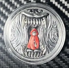 2019年 パラオ 赤ずきん 2oz アンティーク仕上げ 銀貨 専用箱 COA