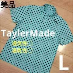 Lサイズ 美品【TaylerMade】テーラーメイド 半袖ポロシャツ 通気性◯