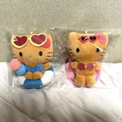日焼けキティ　ぬいぐるみ　2個セット♡
