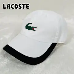 未使用 ラコステスポーツ クロコ ワニロゴ キャップ 帽子 CAP ホワイト