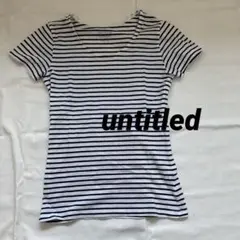 白黒ストライプ 半袖Tシャツ