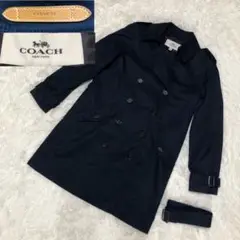 コーチ COACH ダブル ベルト付き トレンチコート Sサイズ