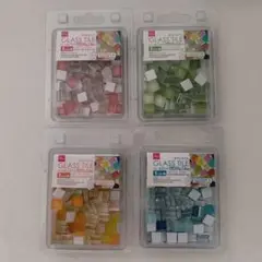 ガラスタイル 1cm 80g 4色セット