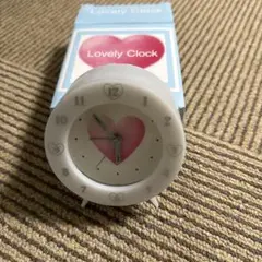 ミニ卓上置き時計　白