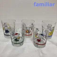 ファミリア グラス コップ ファミちゃん 楽器 演奏 5個 セット
