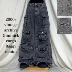 00s vintage archive Gimmick カーゴ バギー パンツ