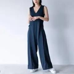 新品未使用タグ付　SAYAKA DAVIS V-neck Jumsuit S Namu Shop - Sayaka Davis Open Collar Jumpsuit - Black