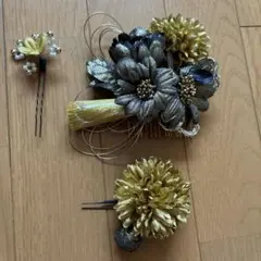 髪飾り成人式3点セット
