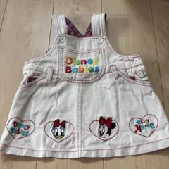 レア　ヴィンテージ　刺繍　サロペット　ワンピース　ディズニーベビーズ