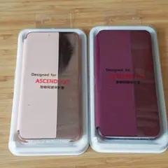 huawei P20 スマートカバー ピンク 紫 2個セット