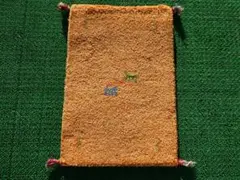 60×41cm　ギャッベ　ペルシャ絨毯　手織り