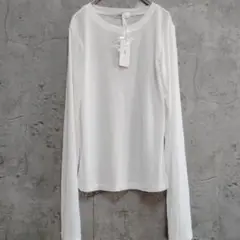 新品　タグ付　Lutim by u　シースルー　カットソー　長袖　トップス　白