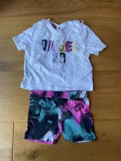 DIESEL フリルTシャツとショートパンツセット