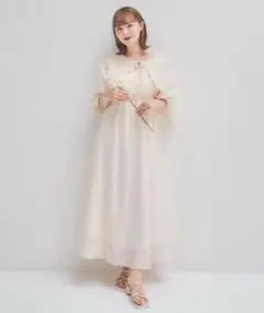 mellowneon マルチウェイフェザーフリンジワンピース