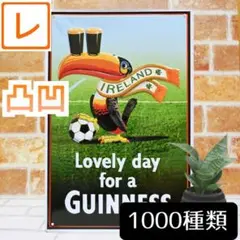 デザイン看板A4】ギネスビール サッカー★ポスター絵オオハシ鳥トゥーカンお酒雑貨