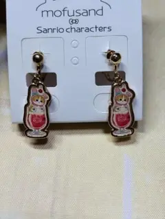 mofusand Sanrioキャラクター イヤリング　マイメロディ