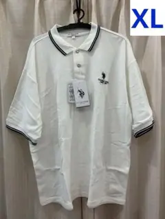 新品 ポロ U.S. POLO ASSN. ホワイトポロシャツ XL