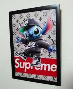 Supreme NIKE ポスターフレーム付き壁掛けパロディA4サイズ①