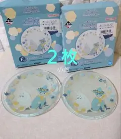 ガラス食器　２枚　スナフキン　MOOMIN 一番くじ