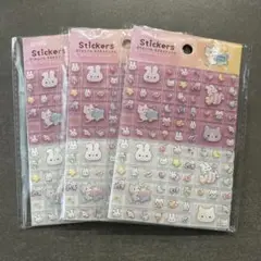 タイルシール キラキラアニマル ハンドメイド 《3個セット》